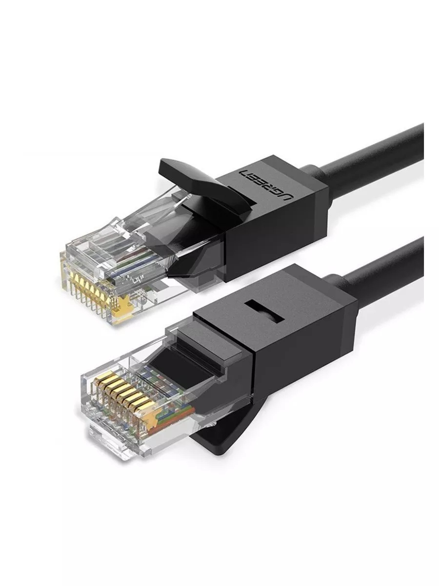 Кабель UGREEN NW102 (60545) 1.5м черный Cat 6 8-Core U/UTP Ethernet Cable