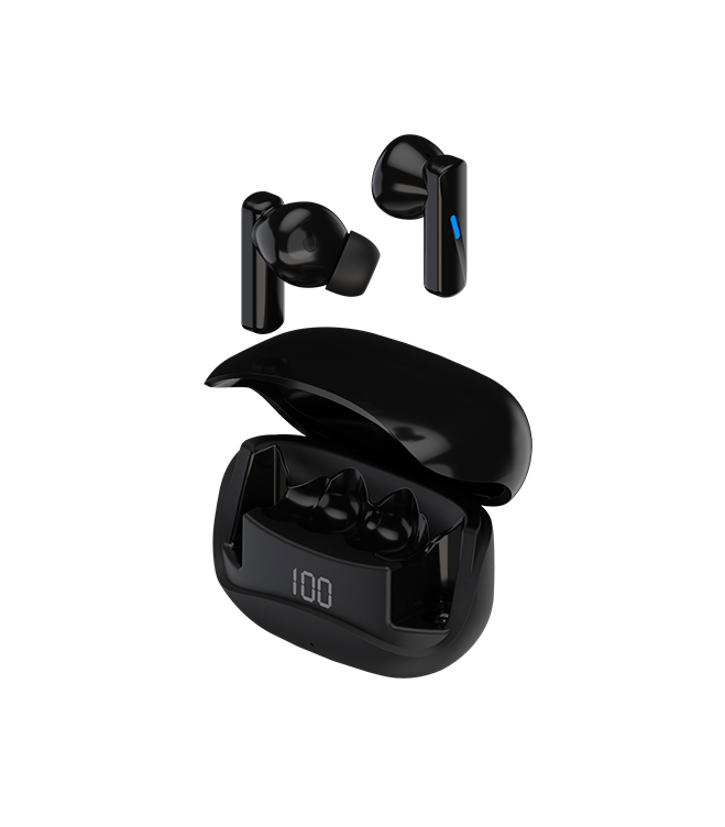 Наушники TWS Maxvi MHF-120BT ANC+ENC black