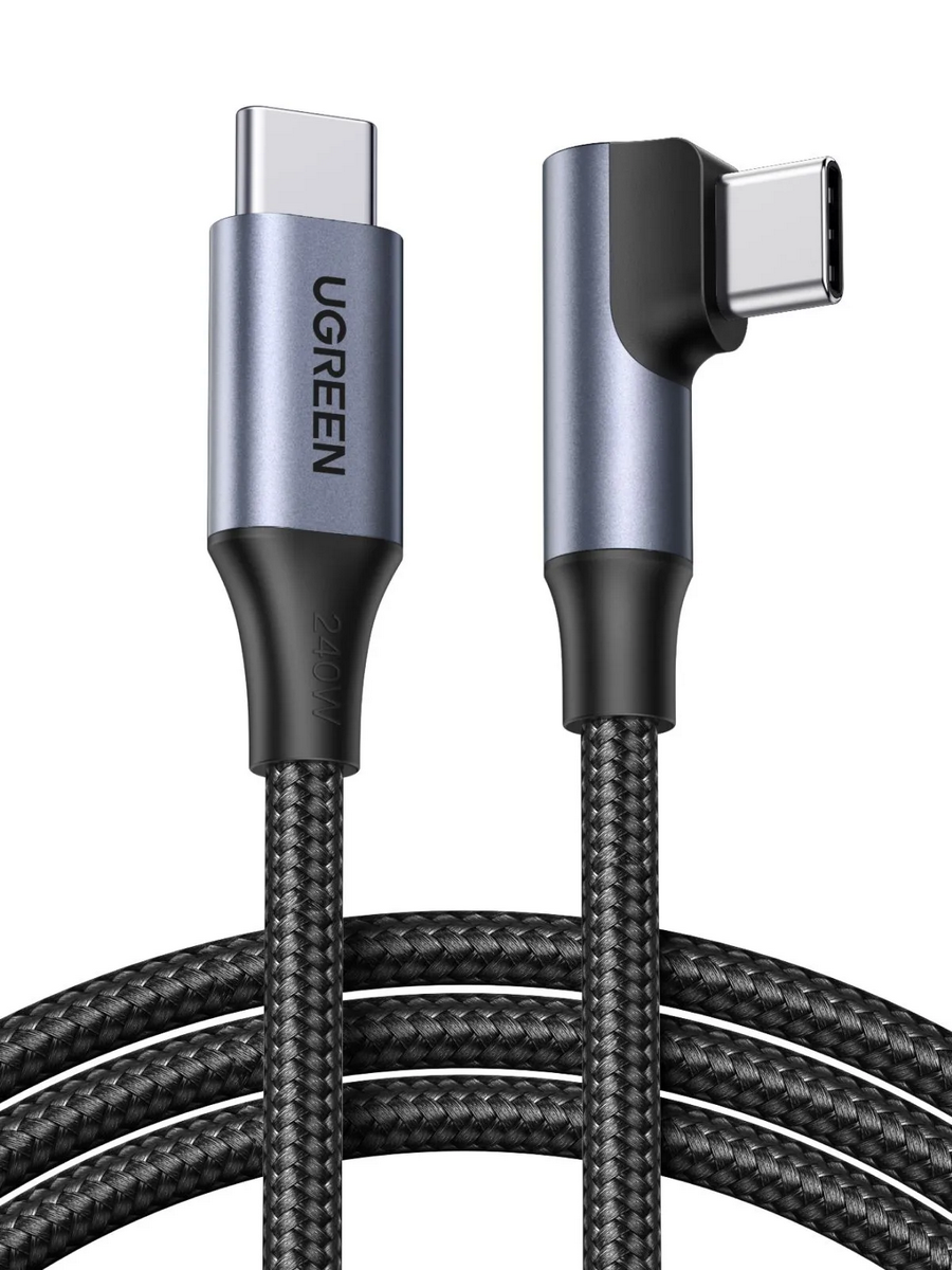 UGREEN L536 (85345) USB-C Male To USB-C Угловой 2м