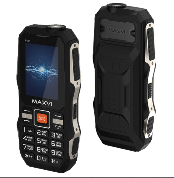 Мобильный телефон Maxvi P100 Black