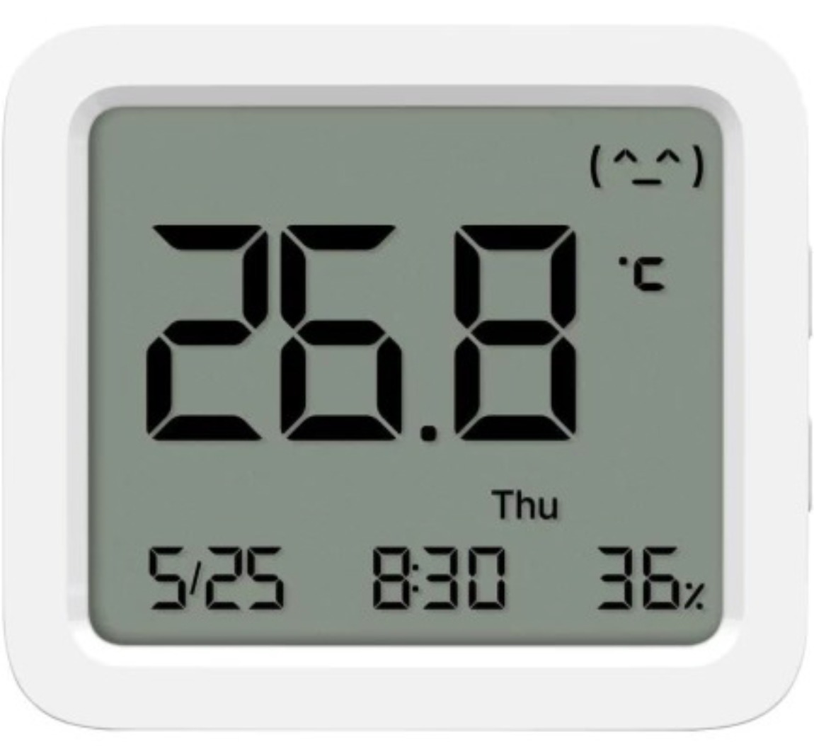 Часы термогигрометр Mi Temperature and Humidity Monitor 3 RU