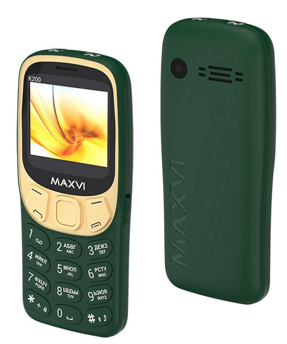 Мобильный телефон Maxvi K200 Dark Green
