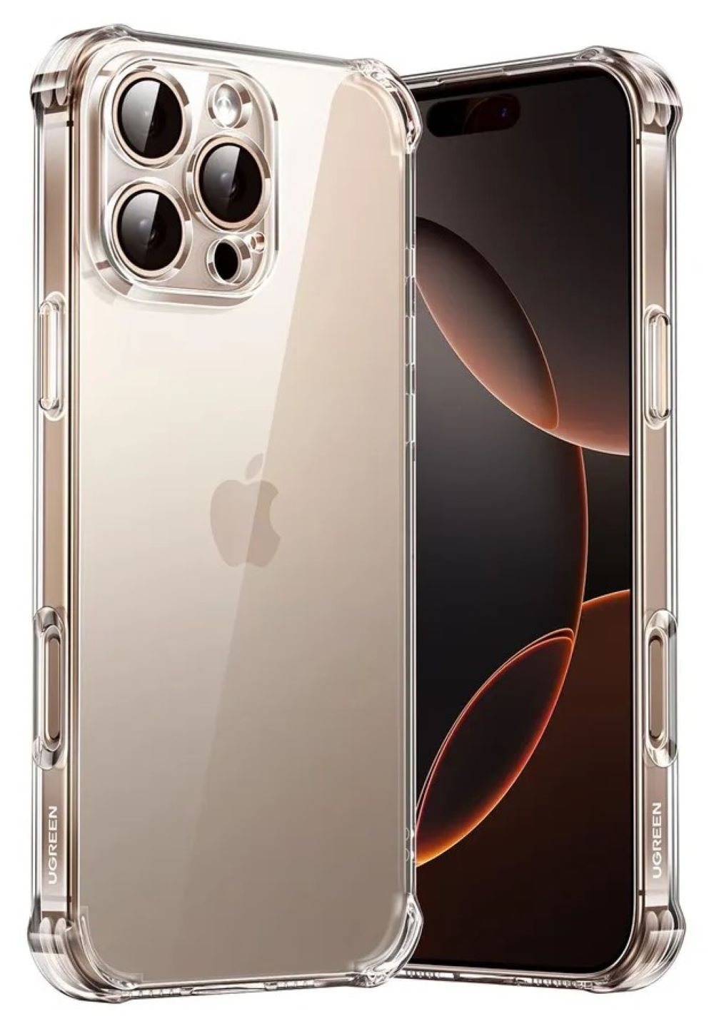 Чехол UGREEN CA104 (45916) для iPhone 16 Pro Max Bright Cushion Protective Case прозрачный