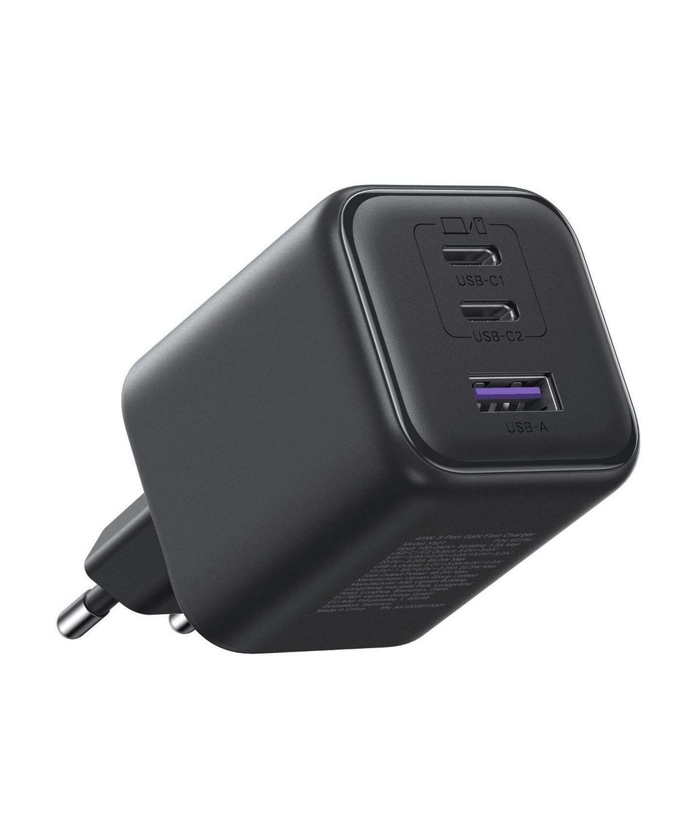 Зарядное устройство UGREEN X527 (65156B) серый 45W 3-Port USB-A+2-USB-C GaN Fast Charger EU