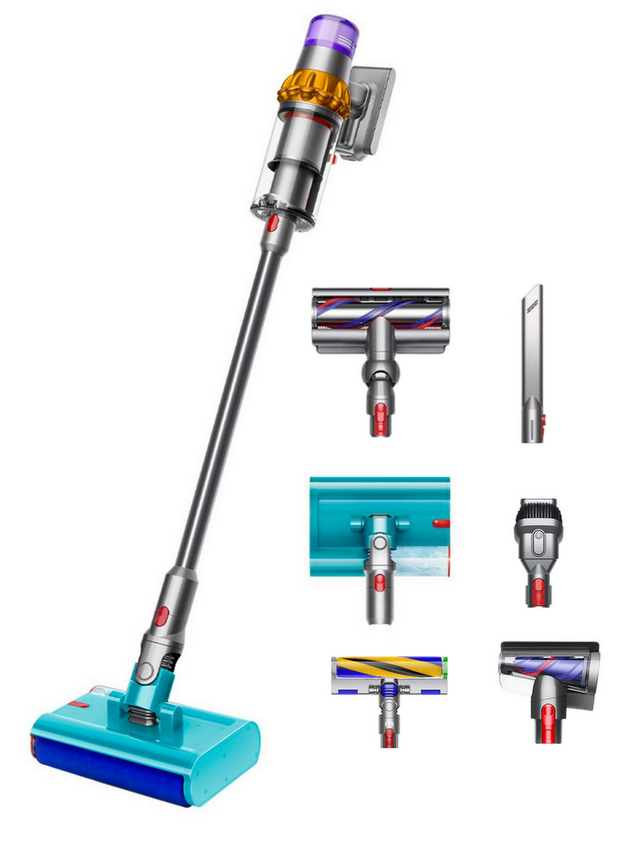 Моющий вертикальный пылесос Dyson V15s SV47 Detect Submarine Yellow/Nickel UK