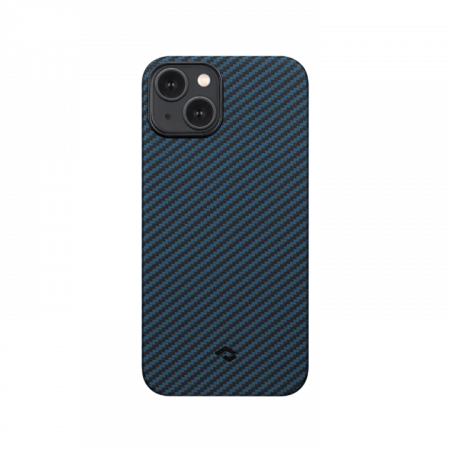 Чехол Pitaka KI1408M для iPhone 14 Plus черно-синий, MagEZ Case 3 (6.7"), кевлар (арамид)