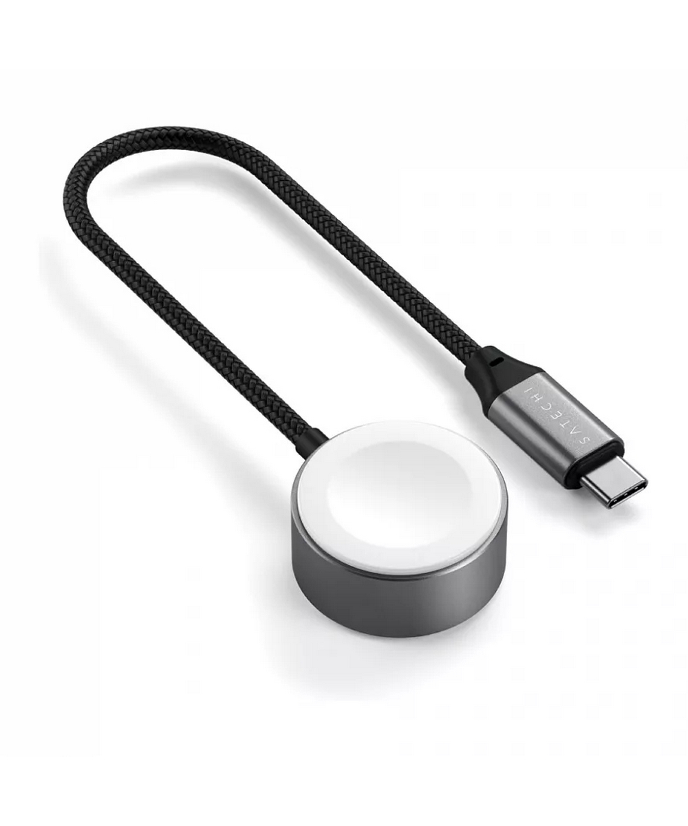 Зарядное устройство Satechi ST-QCAWM USB-C Magnetic Fast-Charging Cable для Apple Watch серый космос