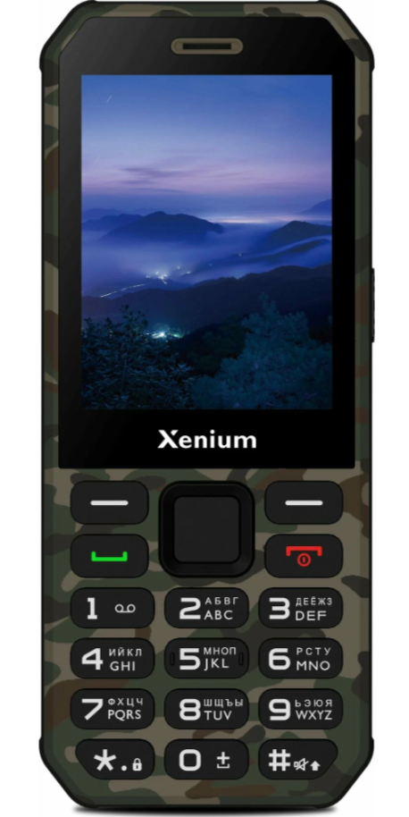 Мобильный телефон Xenium X300 Зеленый камуфляж