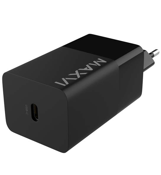 СЗУ Maxvi A481GN 65W GAN, Type-C , цвет: черный