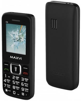 Мобильный телефон Maxvi C3n Black