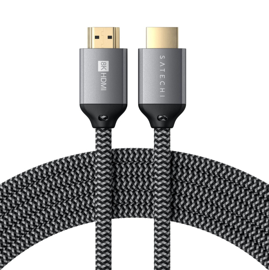 Кабель Satechi 8K ULTRA HD HDMI 2.1 Cable 2 м серый космос.