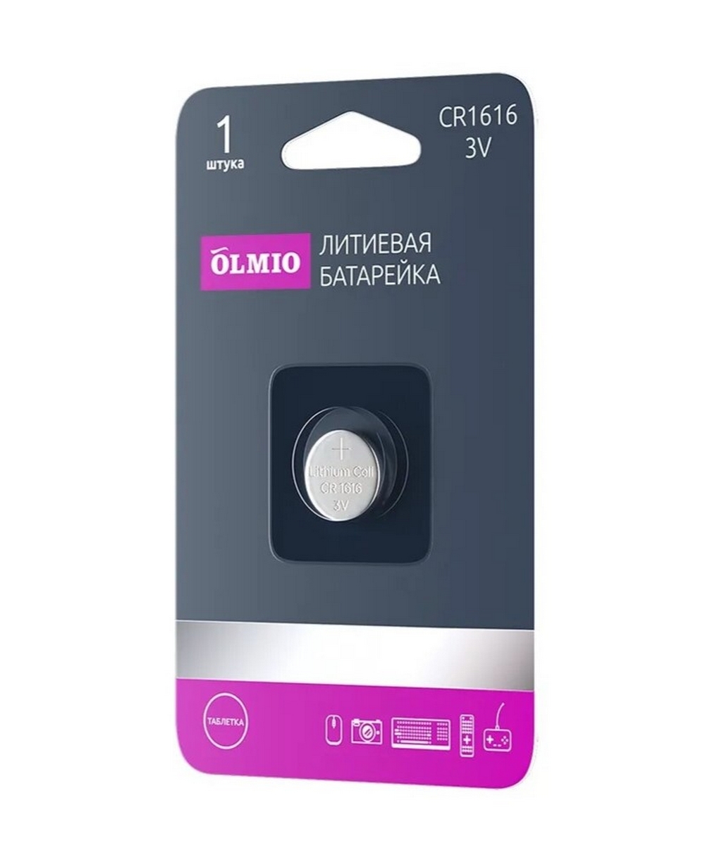 Батарейка Olmio CR1616 01 (Li-ion) 1шт