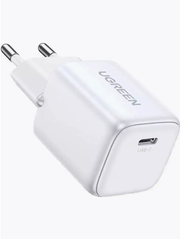 Зарядное устройство UGREEN CD318 (15324) 20W Nexode Mini USB-C PD GaN Fast Charger White