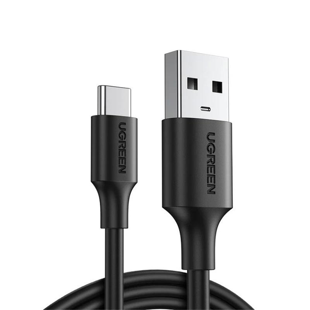Кабель UGREEN US287 (60115) 0.5м черный USB 2.0 to USB-C Cable Nickel Plating