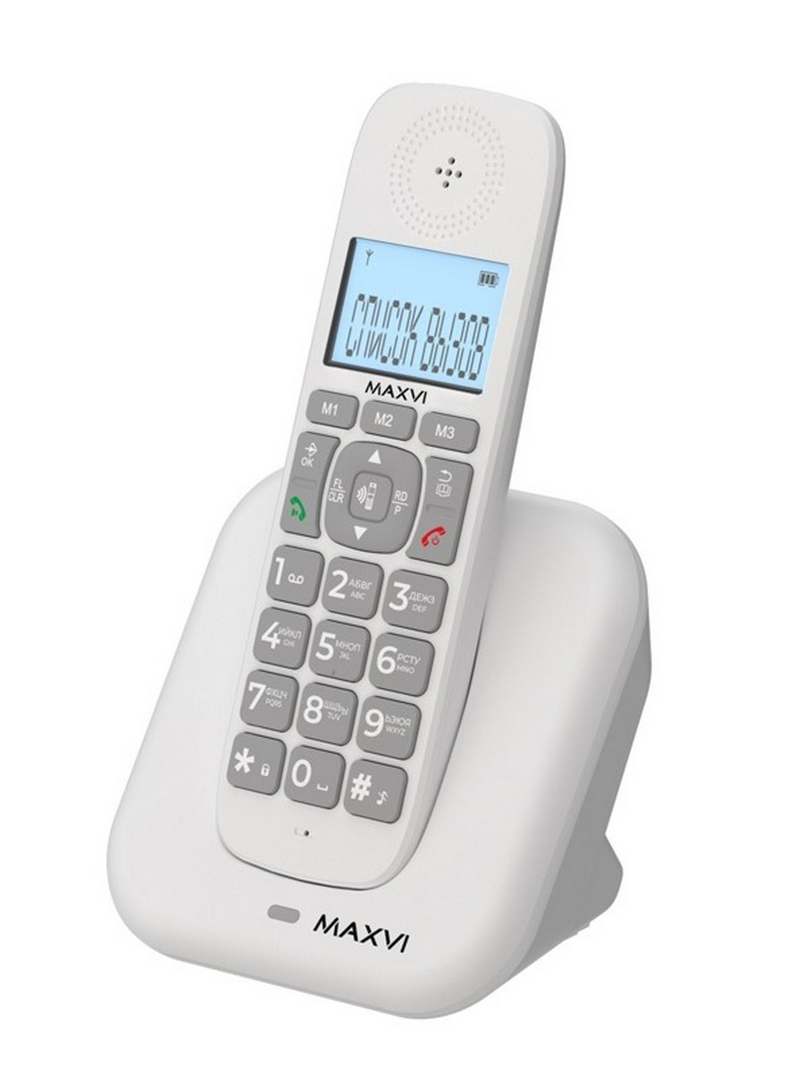 Радиотелефон Maxvi AM-02 white
