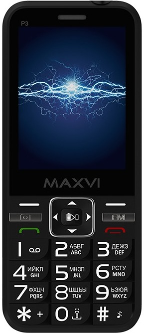 Мобильный телефон Maxvi P3 Black