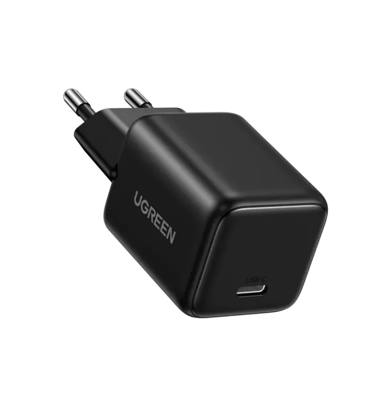 Зарядное устройство UGREEN X512 (55553) 20W Mini USB-C GaN Fast Charger EU. Цвет: черный