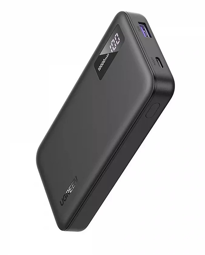 Внешний аккумулятор UGREEN PB311 (25742) 10000mAh Mini Quick Charging 20W Power Bank. Цвет: черный