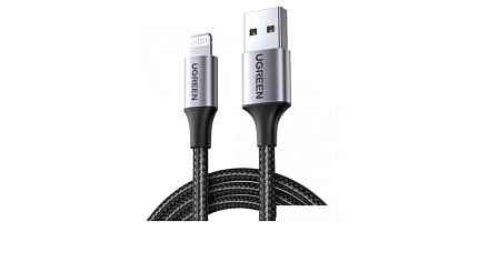 Кабель UGREEN US199 (60158) 2 м черный USB-A to Lightning