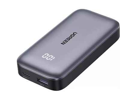 Внешний аккумулятор UGREEN PB502 (25185) 10000mAh Mini Quick Charging 30W Power Bank 30W Цвет: серый