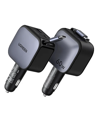UGREEN EC602 (55212B) 60W USB-C+USB-A Встр.кабель