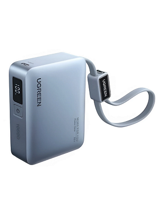 Внешний аккумулятор UGREEN PB584 (75173B) Fast Charging 10000mAh USB-C/USB-A 33W голубой