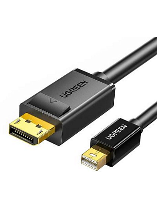 Кабель UGREEN MD105 (10477) 1,5 м черный Mini DP to DP Cable