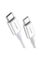 Кабель UGREEN US264 (60519) 1,5 м White USB-C 2.0 Male To USB-C 2.0 Male 3A Data Cable
