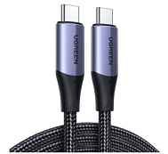 Кабель UGREEN US355 (80150) USB-C 3.2 M/M Gen2 5A Cable в оплетке. Длина 1 м. Цвет: черный