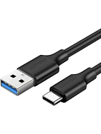 Кабель UGREEN US184 (20884) 2м черный USB 3.0 A Male to Type C Male Cable Nickel Plating