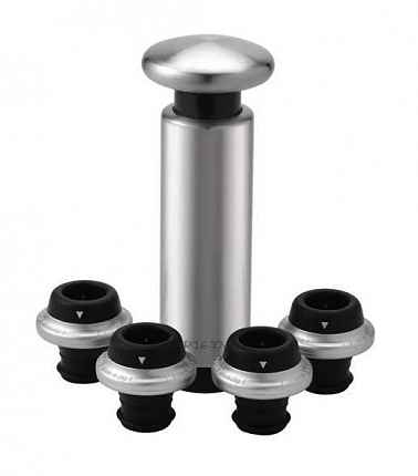 картинка Circle Joy Manual Wine pump with 4 stoppers от магазина MIX MOBILE-