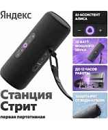 Умная колонка Яндекс.Станция Стрит с Алисой черный