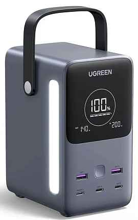 Внешний аккумулятор UGREEN PB770 (25286) 48000mAh 300W Fast Charging Power Bank серый