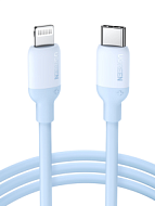 Кабель UGREEN US387 USB-C to Lightning Silicone Cable 1м темно-синий