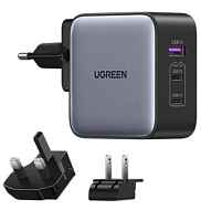 Зарядное устройство UGREEN CD296 (90409) 65W Nexode USB-A+2*USB-C GaN Fast Charger