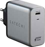 Сетевое зарядное устройство Satechi Compact Charger GaN Type-C 100Вт серый космос