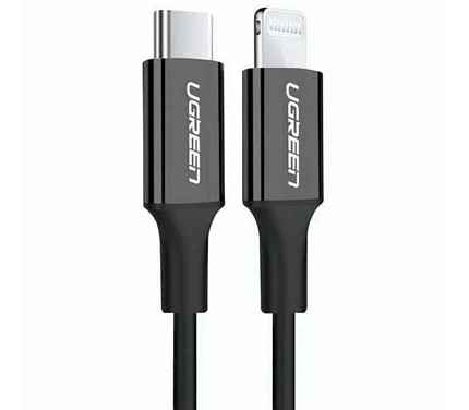 Кабель UGREEN US171 (60752) USB-C to Lightning Cable 2 м черный M/M Nickel Plating ABS Shell