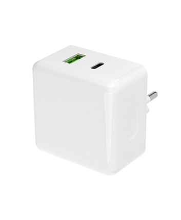 СЗУ Maxvi CHL-603PD 30W, 6A, QC 3.0, 1xUSB-A, 1xUSB-C, white