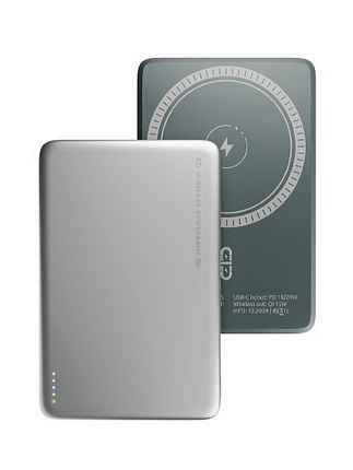 Внешний АКБ OLMIO QM-15 044473 Mag-Go 5000mAh, 20W PowerDelivery, 15W wireless, серебристый
