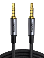 Кабель UGREEN AV183 (20497) 1,5м черный 3.5mm Male to Male 4-Pole Microphone Audio Cable
