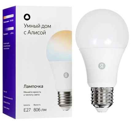 картинка Яндекс, Е27, 806 Лм, Matter over Wi-Fi YNDX-00551 от магазина MIX MOBILE-