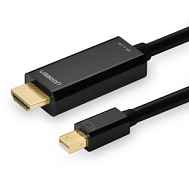 Кабель UGREEN MD101 (20848) 1,5м черный Mini DP Male to HDMI Cable 4K