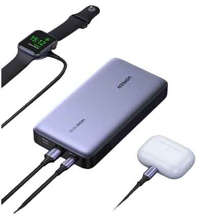 Внешний аккумулятор UGREEN PB205 (90597A) PD 145W Power Bank 25000mAh. Цвет: серый