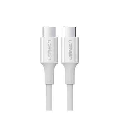 Кабель UGREEN US300 1.5 m White Type-C Male to Type-C Male 2.0 ABS Shell 5A Current