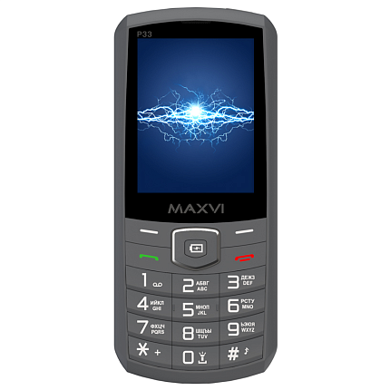 Мобильный телефон Maxvi P33 Dark Grey