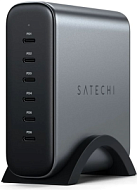 Сетевое зарядное устройство Satechi 200W USB-C 6-Port PD GaN серый космос
