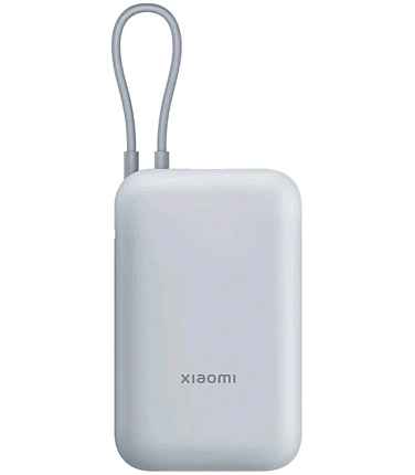 Внешний аккумулятор Xiaomi Power Bank 10000mAh (Integrated Cable) Ice Blue RU