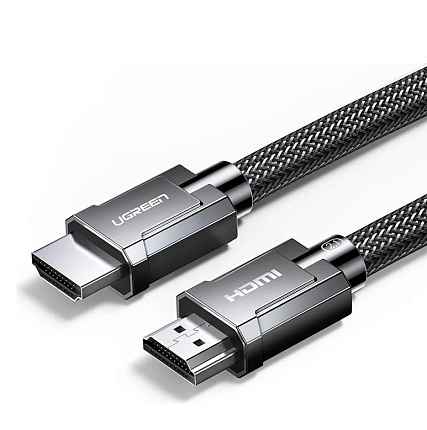 Кабель UGREEN HD135 (70319) 1 м 8K HDMI 2.1 Male To Male Cable в оплетке. Цвет: серый