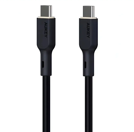 Кабель Aukey SCC141 1m black USB-C - USB-C Silicone 140W