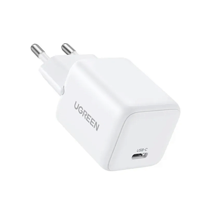 Зарядное устройство UGREEN X512 (55554) 20W Mini USB-C GaN Fast Charger EU. Цвет: белый